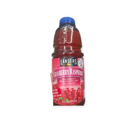Langers Cranberry Raspberry946ml. น้ำรสผลไม้รวม15% แครนเบอร์รี่,ราสพ็เบอร์รี่,องุ่น,แอปเปิ้ล  946 มิลลิลิตร