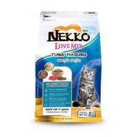 Nekko Love Mix อาหารแมว เน็กโกะ เลิฟ มิกซ์ รสปลาทูน่า มากุโร่ สำหรับแมวโต 3 กิโลกรัม