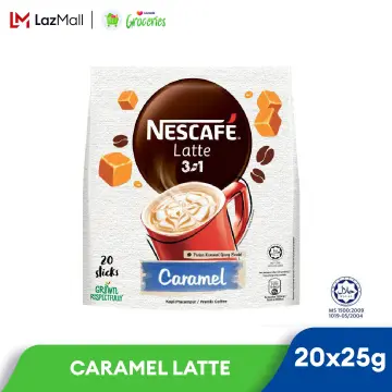 Nestle Nescafe Latte 3 in 1 CARAMEL Coffee - Instant Coffee Packets (20  Sticks x 25g)