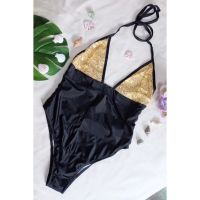 ?สินค้าพร้อมส่ง? ??‍♀️??บิกินี่ทูพีชสายฝอนำเข้า,บิกินี่,bikini,ขาว ดำ summer Size S M