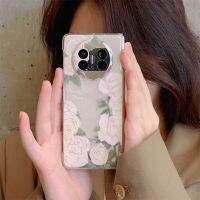 เคสโทรศัพท์มือถือเหมาะสำหรับ Huawei matex5รุ่นสะสมแบบใหม่เคสป้องกันหน้าจอพับสีขาวแชมเปญกุหลาบ X3แบบสดใสสไตล์ INS เคสแข็งบางเฉียบโปร่งใสและสร้างสรรค์แบบหรูหราเบาหุ้มทั้งเครื่องกันกระแทกแบบผู้หญิง X2