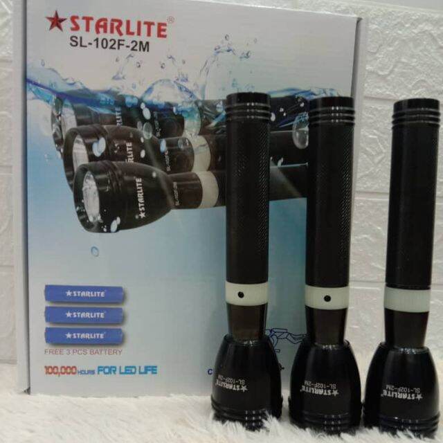 JUMBO PACK (1box ×3) SL-102F-2M LONG RANGE TACTICAL TORCH STARLITE ...