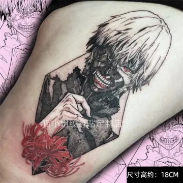 1 Anime Nerd tattoo ONLY on Instagram Tokyo ghoul ken kaneki  Done  by the very talented xxclusiveee   1upinkwest  LA   1upinktattoostudio