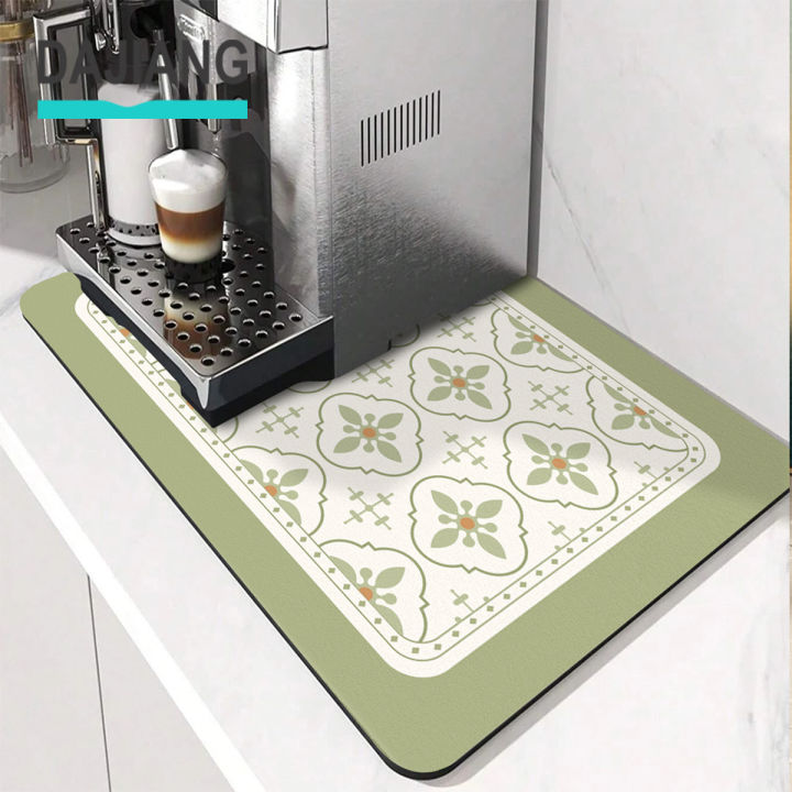 Dish Drying Mat, Coffee Machine Drain Pad, Non Slip Absorbent