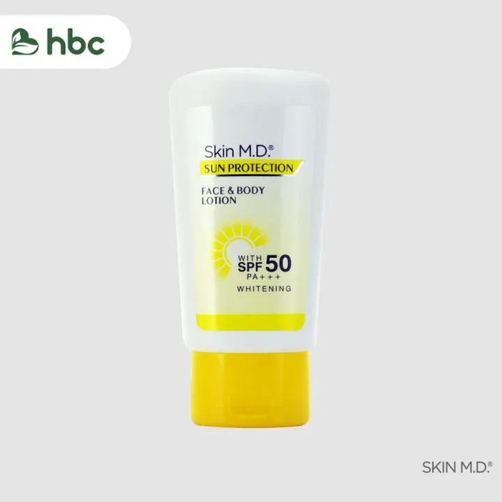 HBC Skin M.D Sun Protection Face and Body Lotion SPF50 100ml | Lazada PH