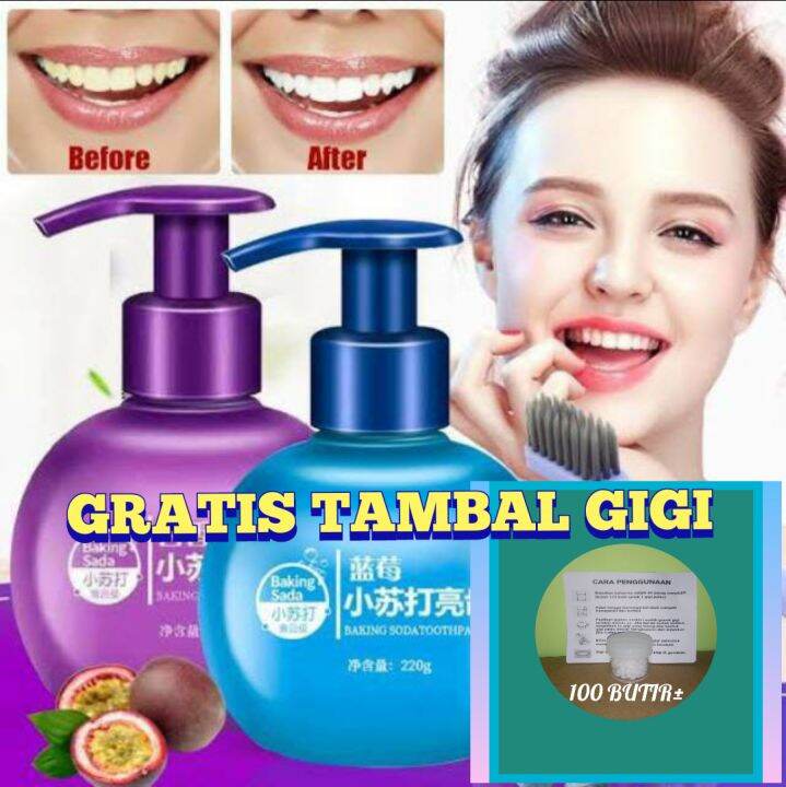 Pemutih gigi pasta gigi Baking Soda toothpaste Lazada Indonesia
