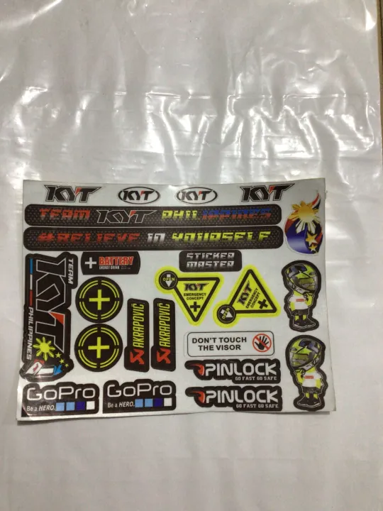 KYT V2 helmet reflectorized stickers | Lazada PH