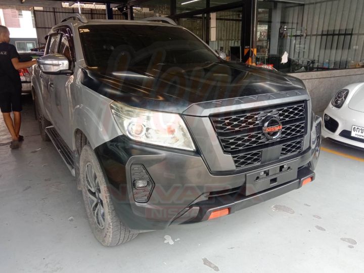 หน้ากระจัง-nissan-navara-np300-pro4x-2021-ดำด้าน-แท้ศูนย์