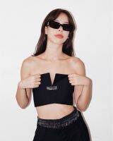 side zipper adjustable tube top