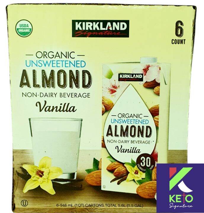 Kirkland Signature Organic Unsweetened Vanilla Almond NonDairy