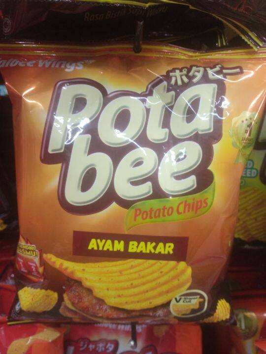 Potabee Calbee Potato Chips Ayam Bakar G Lazada Indonesia