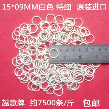 Small white elastic sale bands