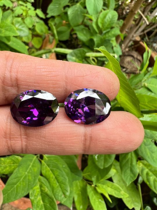 cz-purple-อเมทิสต์-amethyst-ม่วง-brilliant-purple-เพชรรัสเซีย-รูปไข่-5x7-มม-2-เม็ด-พลอย-cubic-zirconia-cz-round-shape-5x7-mm-2pcs-เพชร-cz-กะรัต-carats