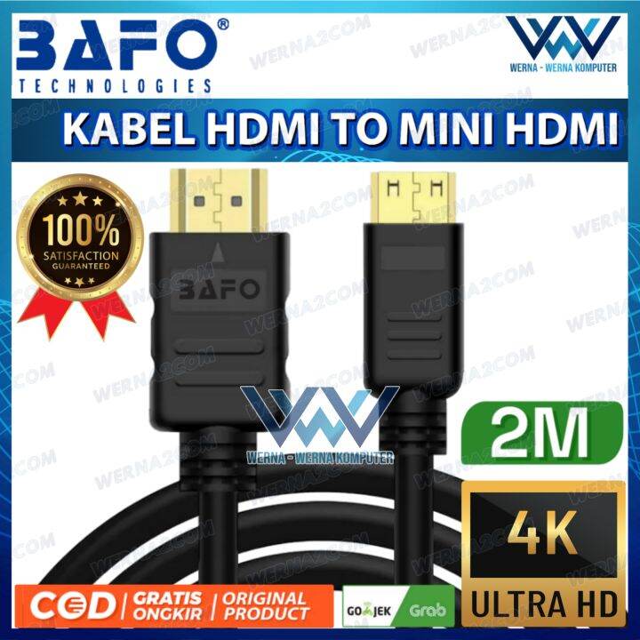 Bafo Kabel Hdmi To Mini Hdmi K With Ethernet Black Meter Lazada