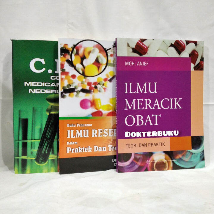 PAKET 3 BUKU FARMASI C.M.N, ILMU RESEP VAN DUIN DAN ILMU MERACIK OBAT ...