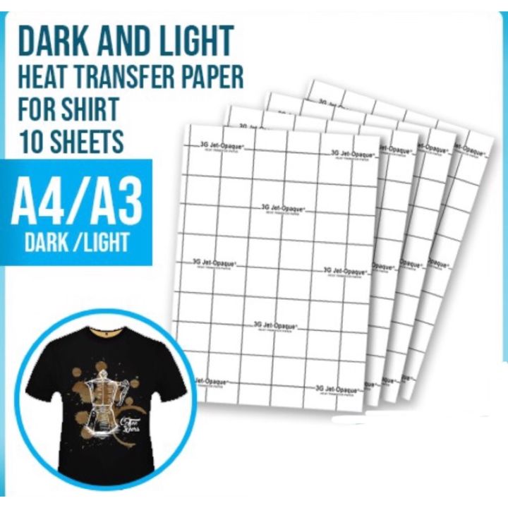 T Shirt Printing using Light and Dark Transfer Paper