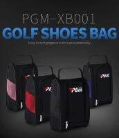 กระเป๋ารองเท้ากอล์ฟ แบบพกพา น้ำหนักเบา มีช่องระบายอากาศได้ PGM XB001 Golf Shoes bag carry size Light weight Great Breathability