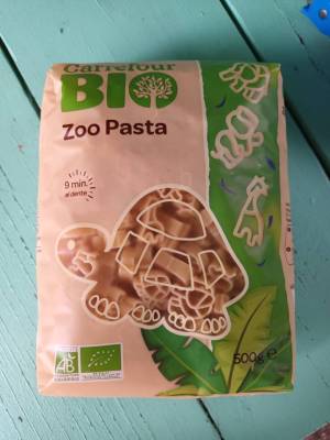 Carrefour Bio Zoo Pasta 500g. พาสต้ารูปสัตว์ 500กรัม