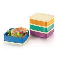 Tupperware Large Square Away 620ml กล่องข้าวทัพเพอร์​แวร์​ มีหลายสีให้เลือก