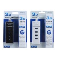 USB HUB 3.0 5Gbps 4 Ports Micro USB 3.0 HUB USB Splitter Adapter Super Speed High Quality Computer Peripherals -Black