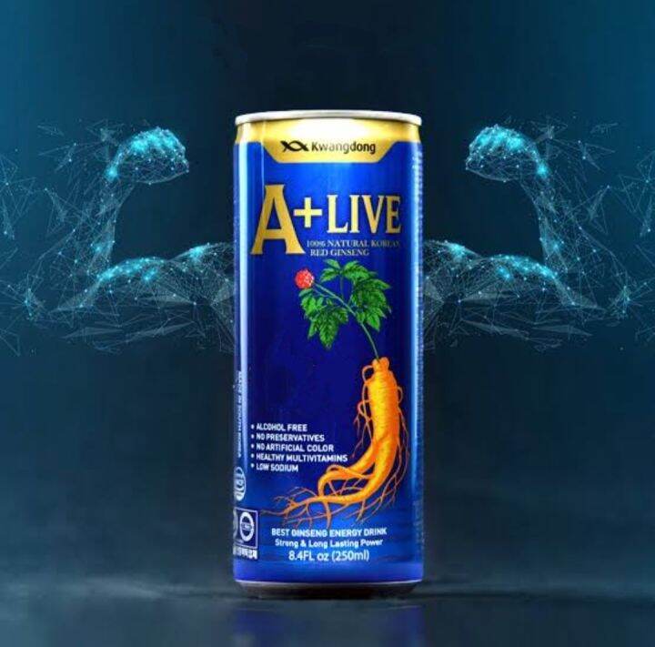 Red Ginseng Energy Drink 250ml (Kwangdong 100 Natural Korean Red