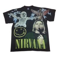 เสื้อยืดวินเทจ โอเวอร์ปริ้น Nirvana 90’ size “ L - XL โปรดสอบถามไซร้ด้วยน่ะค่ะ