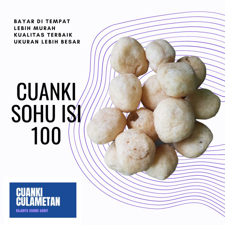 Cuanki Sohu Besar Atau Tahu Bulat Kering Isi 100 Pcs Untuk Seblak Mie