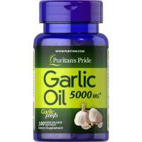 Exp 2/26 พร้อมส่ง?น้ำมันกระเทียม Puritans Pride Garlic Oil 5000 mg