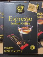 กาแฟเอสเพรสโซ่ G7 กาแฟเวียดนาม (1 กล่อง มี 15ซอง x 2.5กรัม) จีเซเว่น