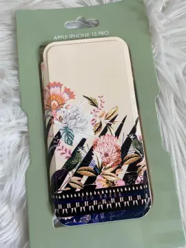 Ted Baker Flower Border Mirror Folio Case - For iPhone 13