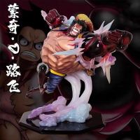 โมเดลฟิกเกอร์ OnePiece GKFighting Form Gear4 Bouncer Luffy Scene ขนาด 14.5 ซม. Onepiece Gear4 Luffy