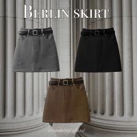 KINDARARE — Berlin mini skirt (กระโปรงทรงเอ แถมเข็มขัด) (รุ่นใหม่พร้อมส่ง)