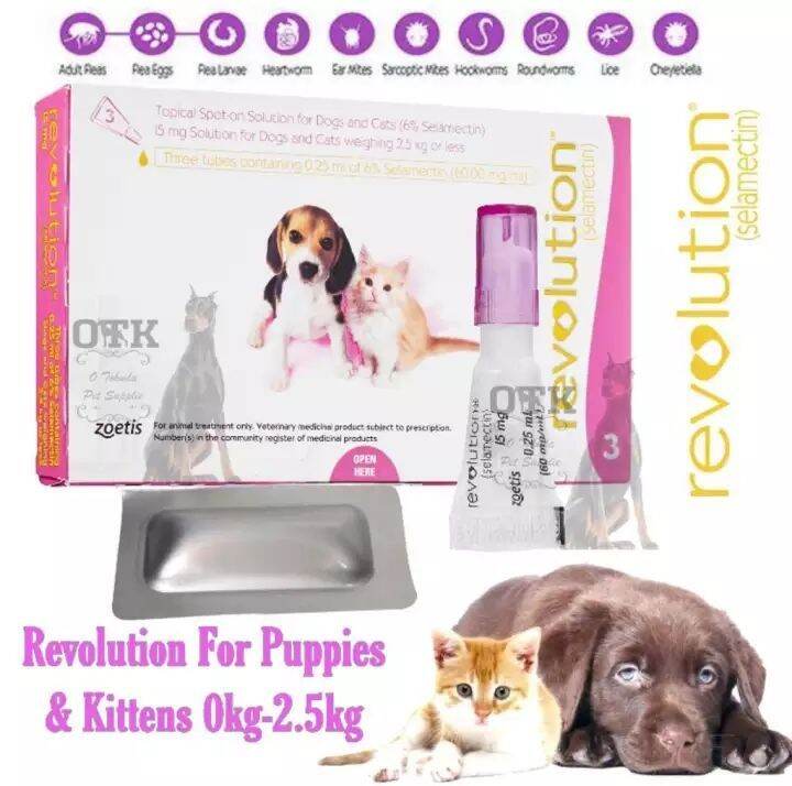 Revolution Puppies & Kitten For Flea & Ticks Control & Multi Parasites