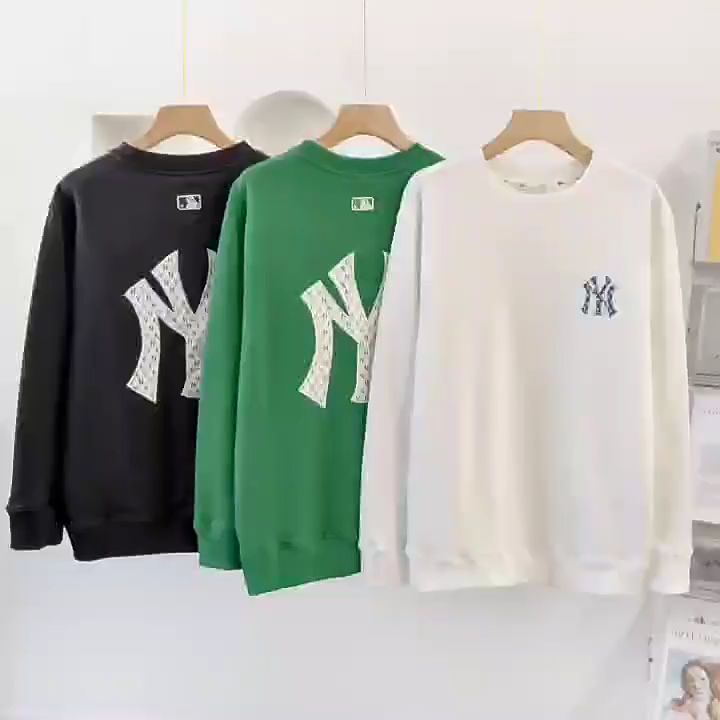 HÀNG CHÍNH HÃNG Áo Sweater nỉ da cá MLB  MONOGRAM NEW YORK YANKEES   1stcorner