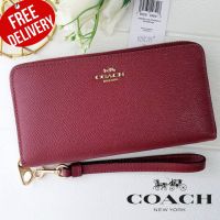 กระเป๋าสตางค์ใบยาว COACH C3441 LONG ZIP AROUND WALLET ออก Shop USA รับประกันของแท้ 100%