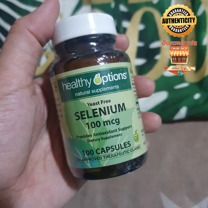 Selenium 100mcg Healthy Options 100/250 vegetarian capsules Lazada PH
