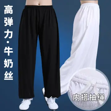 Men's Martial Arts Training Tai Chi Pants】,Women's White Yoga Exercise Pants,  Dancing Pants,Summer Large Taiji Clothes, Corset, Lantern Pants | Shopee  Singapore