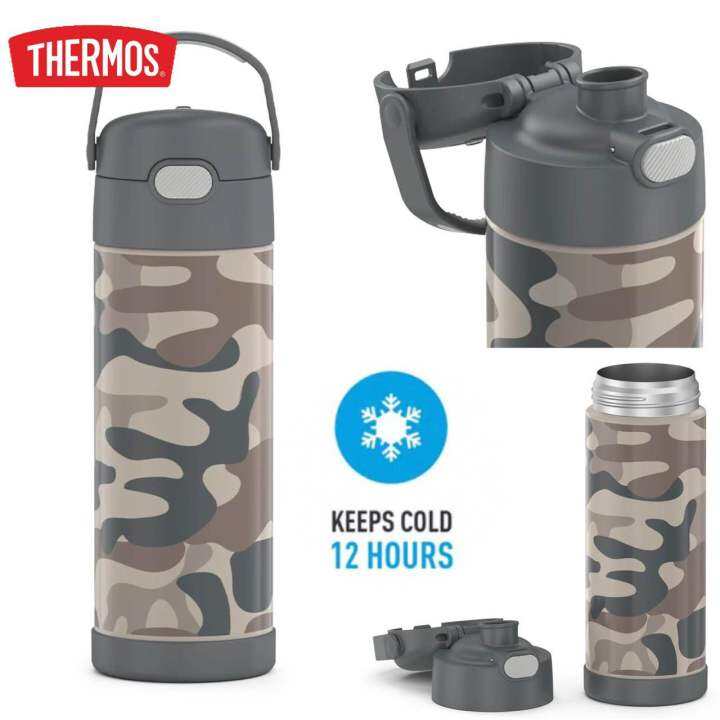 กระติกน้ำ-thermos-funtainer-16oz-ยกดื่ม-กระติกน้ำสูญญากาศ-เก็บร้อน-เย็น-ได้-12-ชั่วโมง