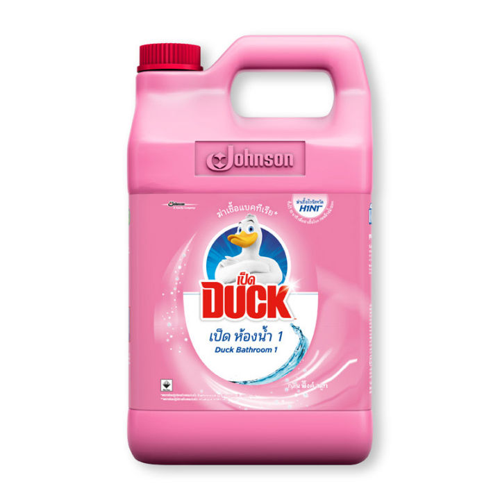 เป็ด น้ำยาล้างห้องน้ำ กลิ่นพิ้งค์ สมูท 3.5 ลิตร.Duck Mr Muscle Pink Floral 3500 ml