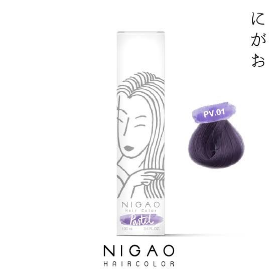 นิกาโอะ-nigao-ครีมเปลี่ยนสีผม-pv-01พาสเทลไวโอเลตไอริส-100มล