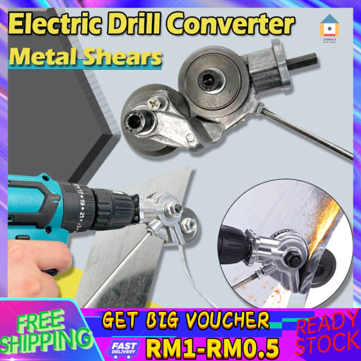 Electric Drill Plate Cutter Attachment Metal Sheet Cutter Sawing Machines  Free Cutting Tool Nibbler Sheet Metal Cut