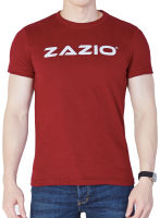 ZAZIO เสื้อยืดผู้ชาย เสื้อยืดคอกลมผู้ชาย เกรดพรีเมี่ยม สีแดง รุ่น Forever