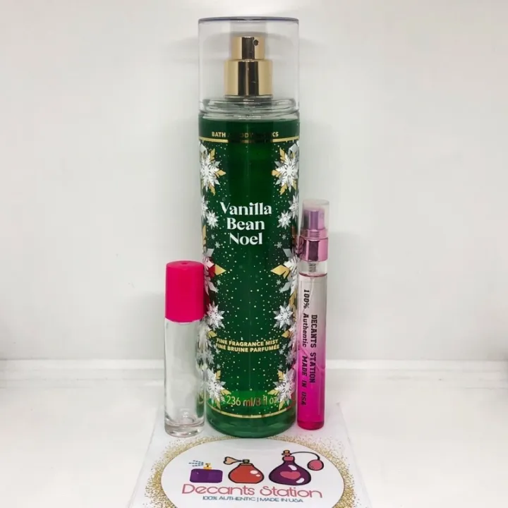 🇺🇸5mL or 10mL Decant TRIAL SIZE! Bath & Body Works VANILLA BEAN NOEL