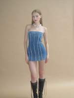 Trixie jean mini dress