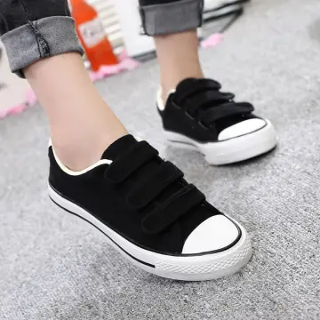 Mens black clearance velcro sneakers