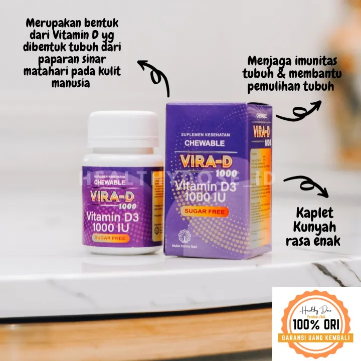 Vira D Vitamin D Iu Isi Kaplet Lazada Indonesia