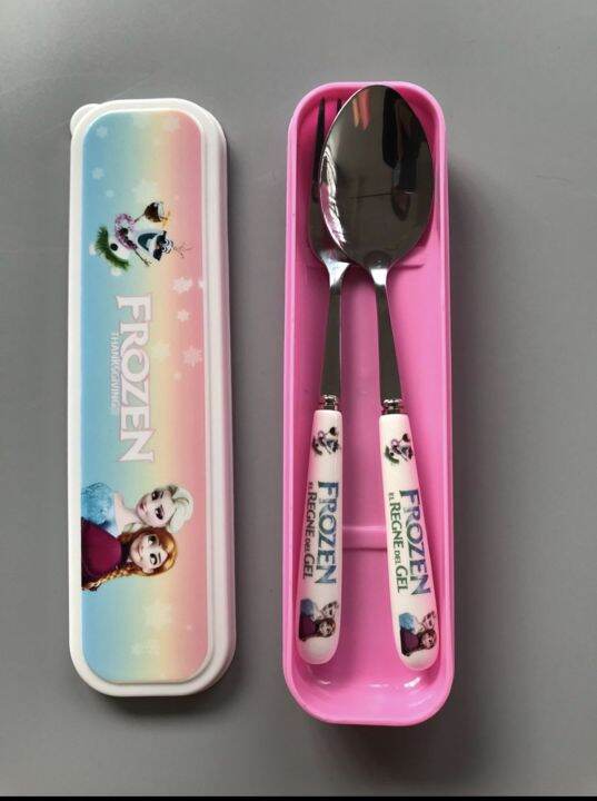 Frozen 2in1 Spoon and Fork Set Lazada PH