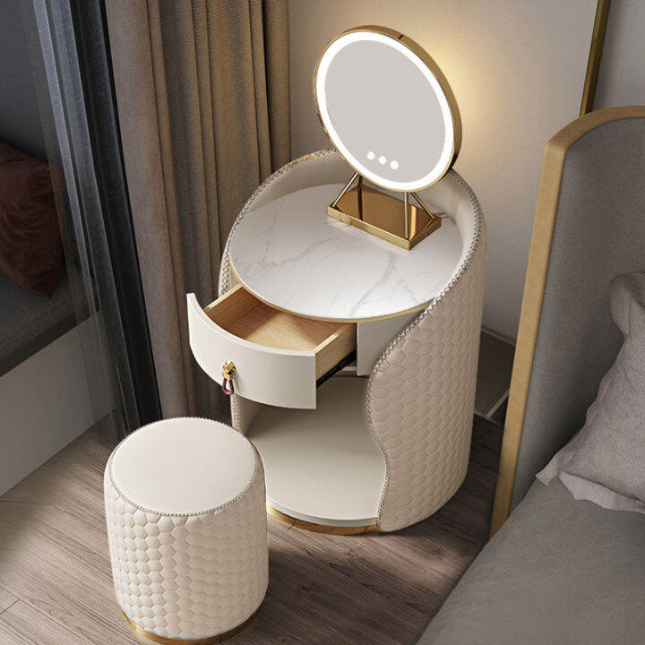 Modern Minimalist round Dressing Table Master Bedroom Small Apartment