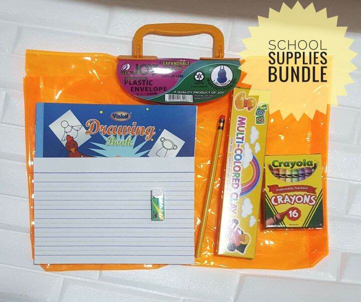 School Supplies Bundle (7 Items in 1 bundle) with Freebies Lazada PH