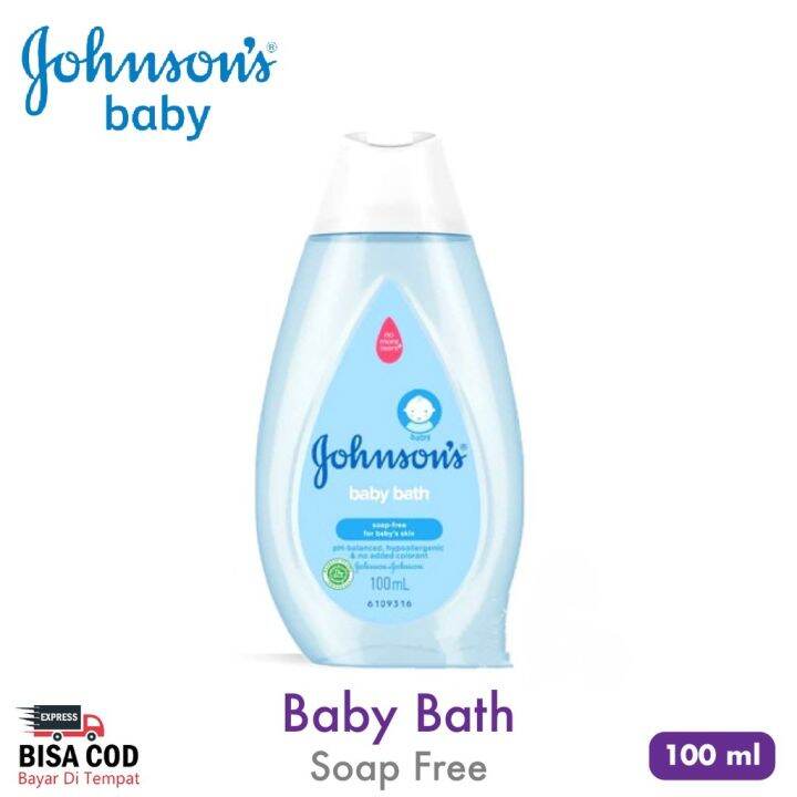 JOHNSON'S baby bath blue soap free 100 ml sabun cair bayi bebas sabun Lazada Indonesia